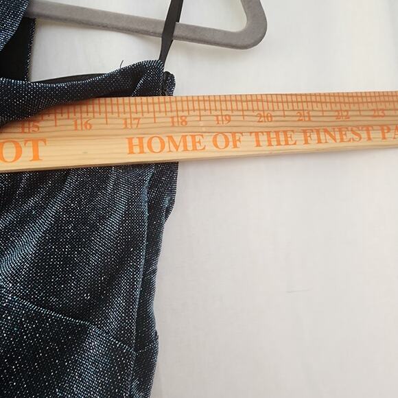 Choosy Women's S Metallic Long Sleeve One Shoulder Bodycon Dress NWT Cocktail - Picture 6 of 12